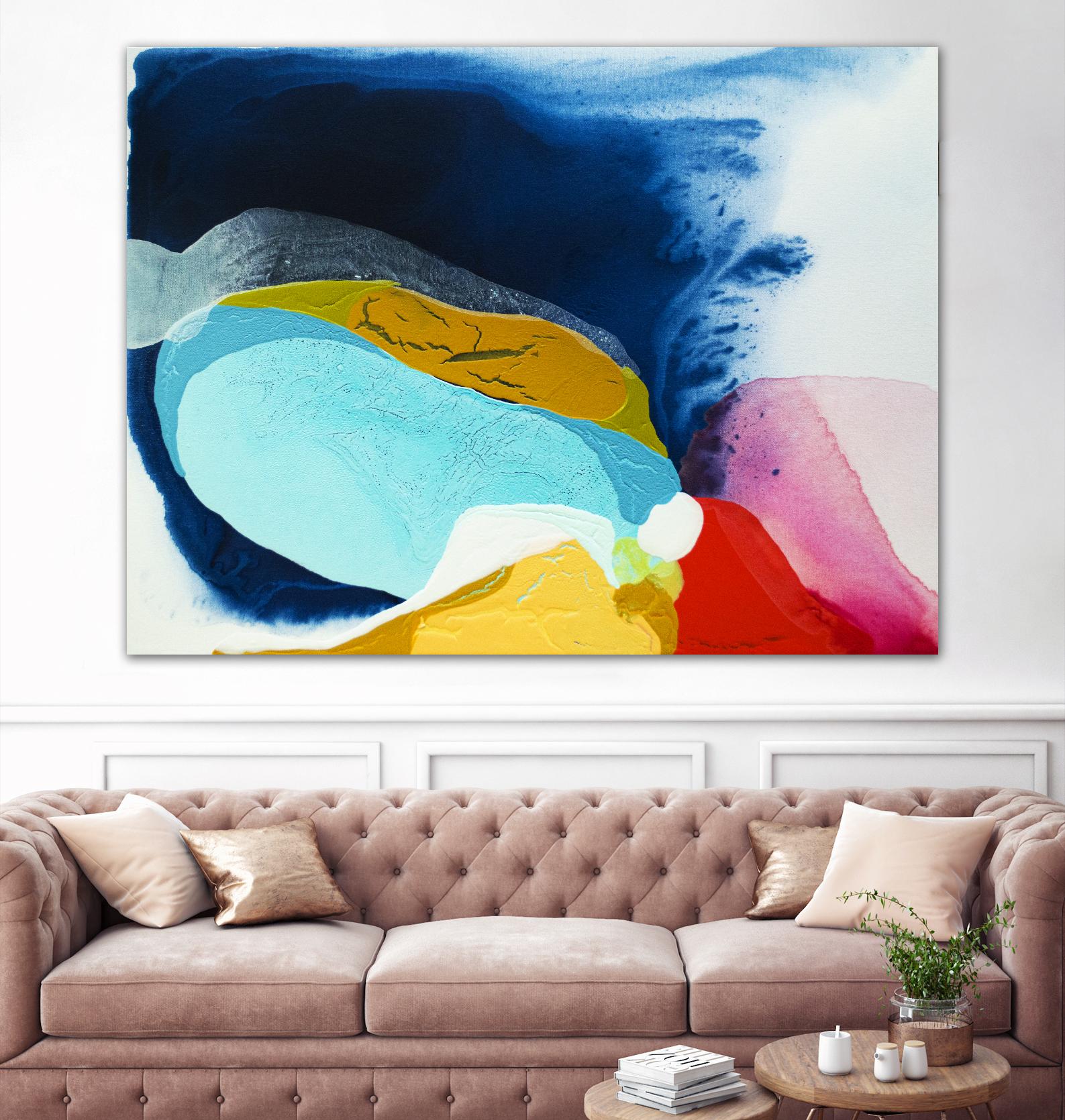 Maya IV by Claire Desjardins on GIANT ART - red abstract transparence