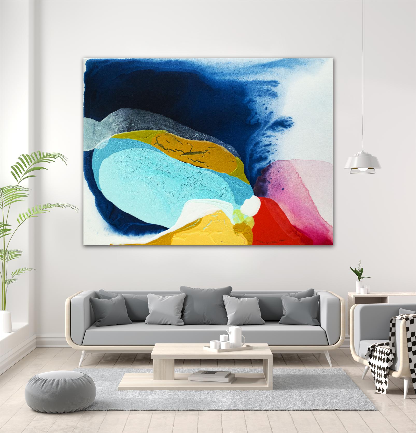 Maya IV by Claire Desjardins on GIANT ART - red abstract transparence