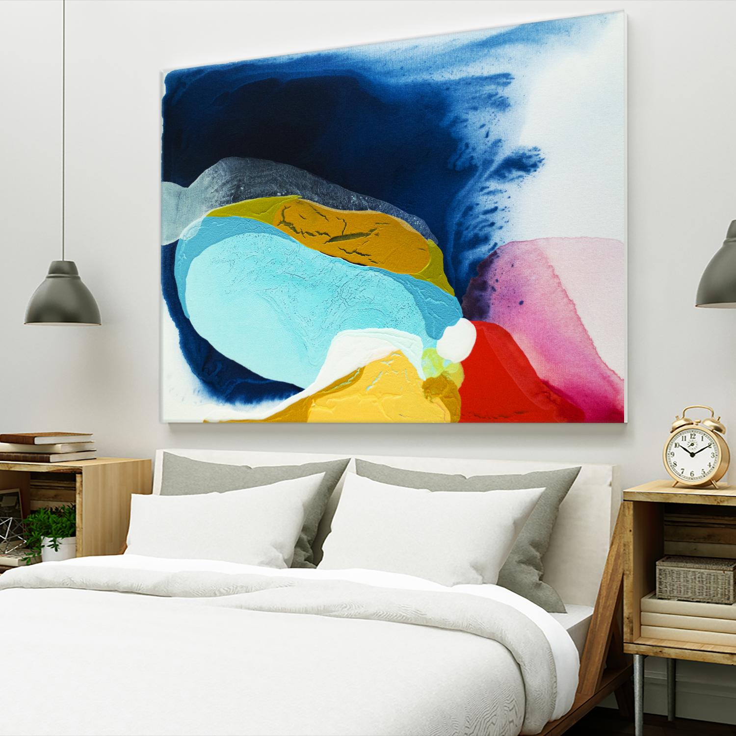 Maya IV by Claire Desjardins on GIANT ART - red abstract transparence