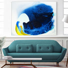 Maya V by Claire Desjardins on GIANT ART - blue abstract transparence