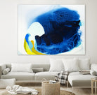 Maya V by Claire Desjardins on GIANT ART - blue abstract transparence