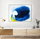 Maya V by Claire Desjardins on GIANT ART - blue abstract transparence