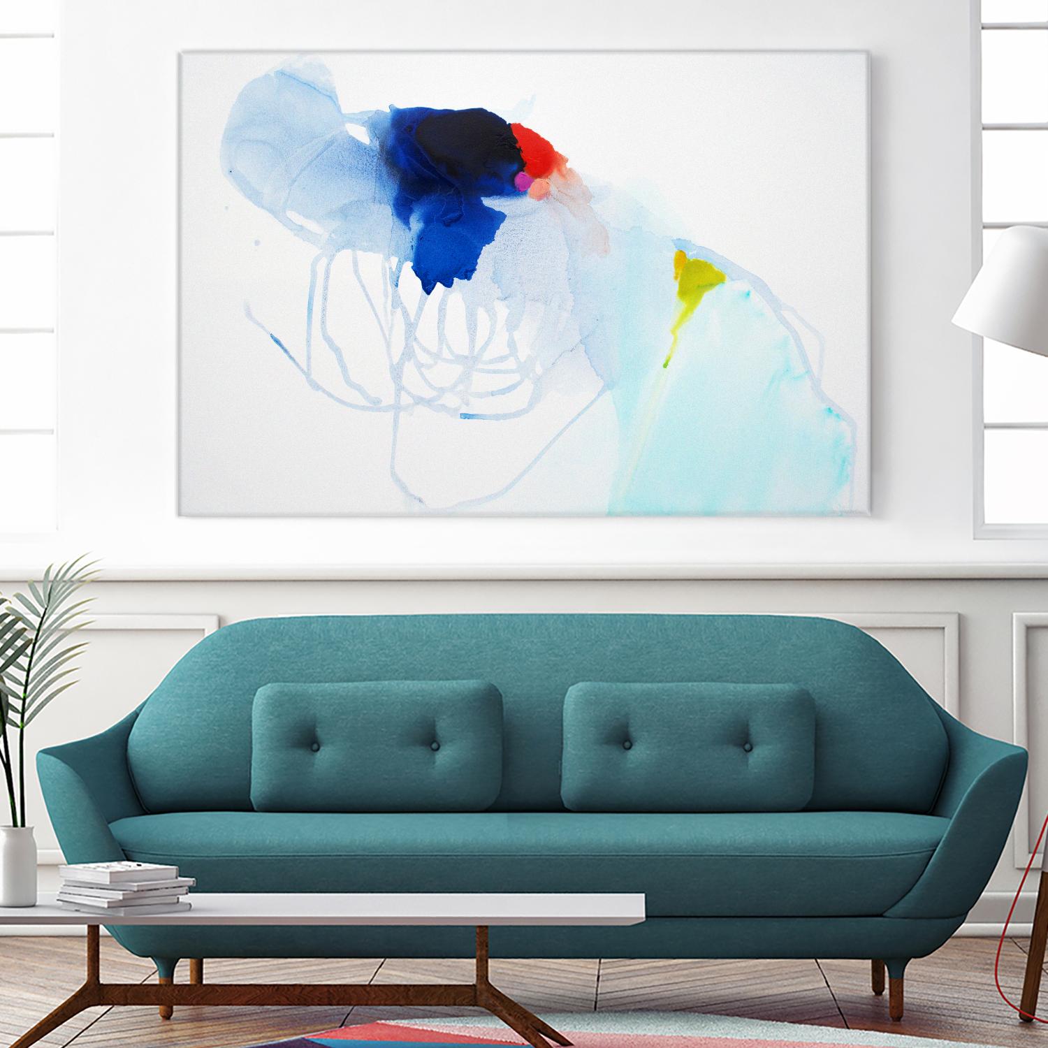 Backstage by Claire Desjardins on GIANT ART - white abstract légereté