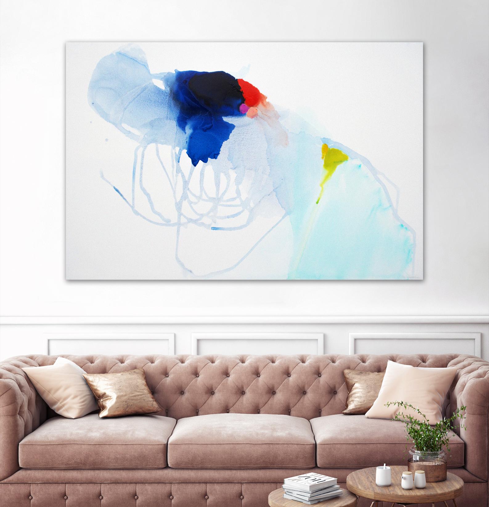 Backstage by Claire Desjardins on GIANT ART - white abstract légereté