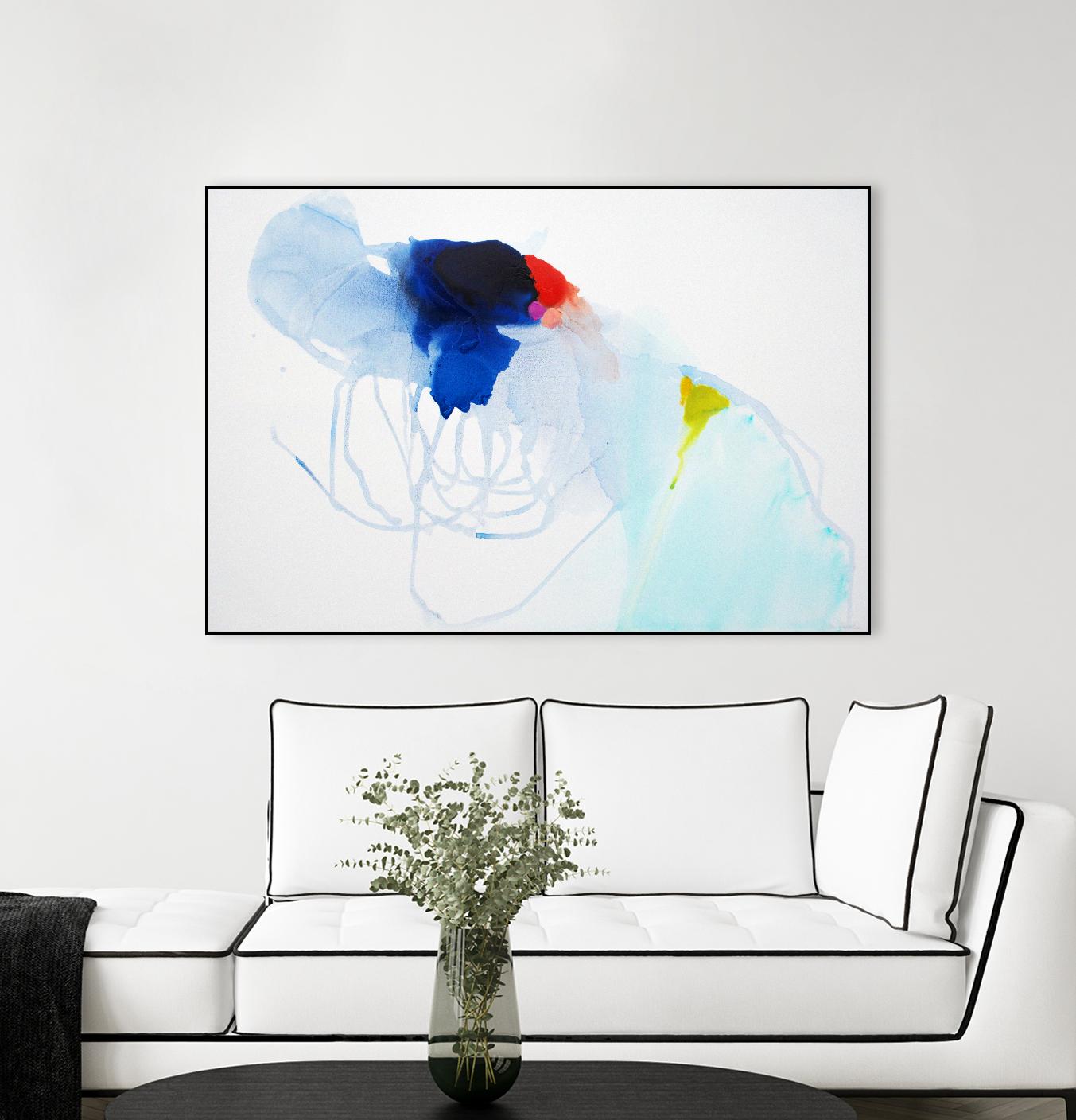 Backstage by Claire Desjardins on GIANT ART - white abstract légereté