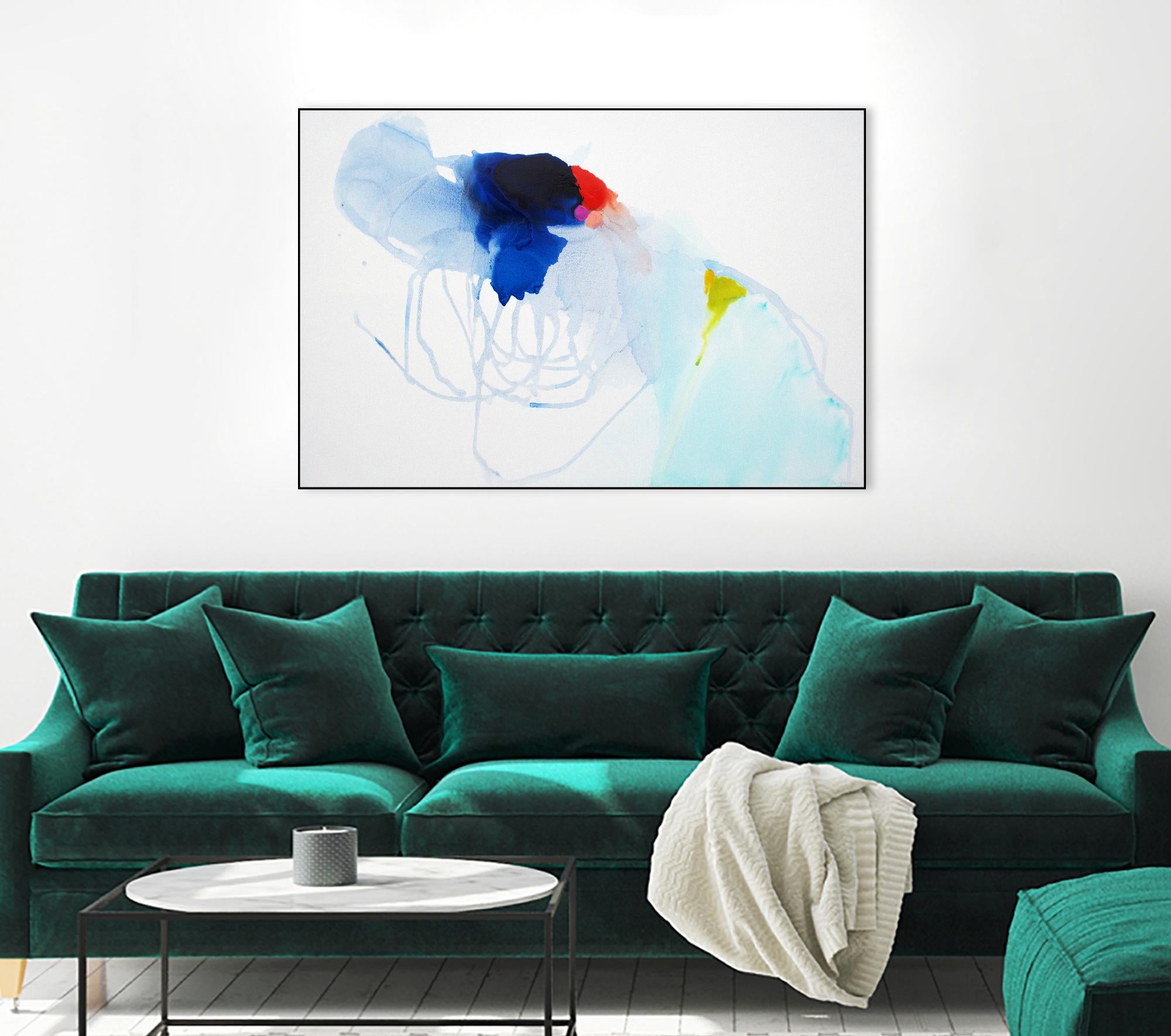 Backstage by Claire Desjardins on GIANT ART - white abstract légereté