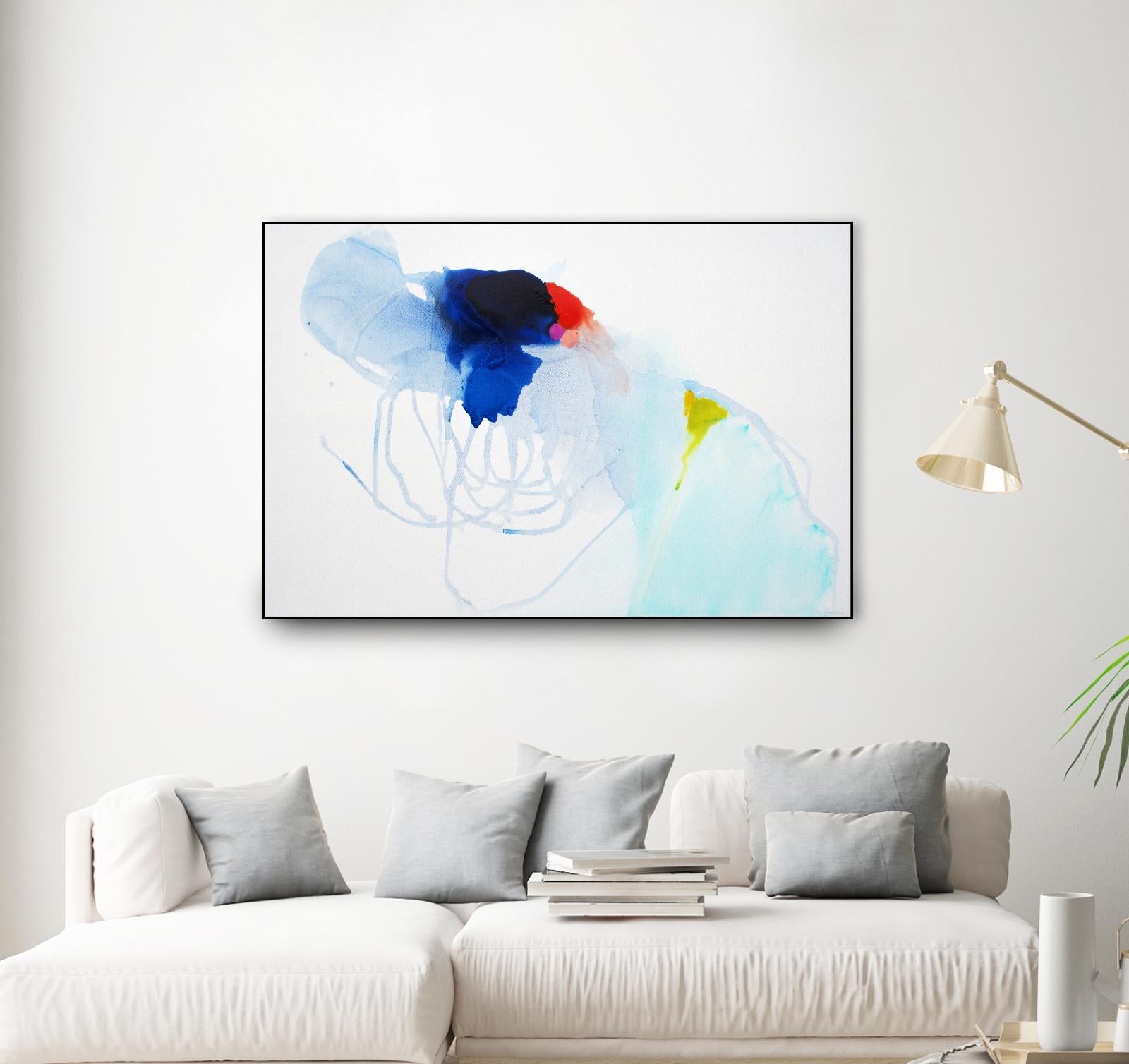 Backstage by Claire Desjardins on GIANT ART - white abstract légereté