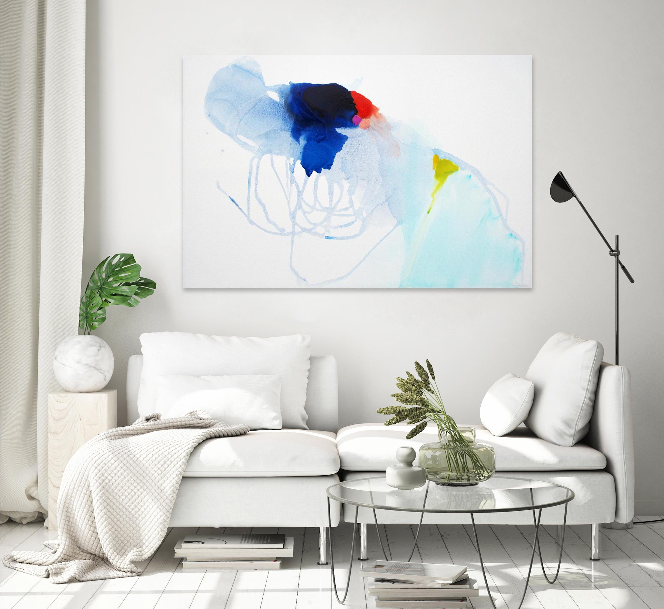 Backstage by Claire Desjardins on GIANT ART - white abstract artistes du québec