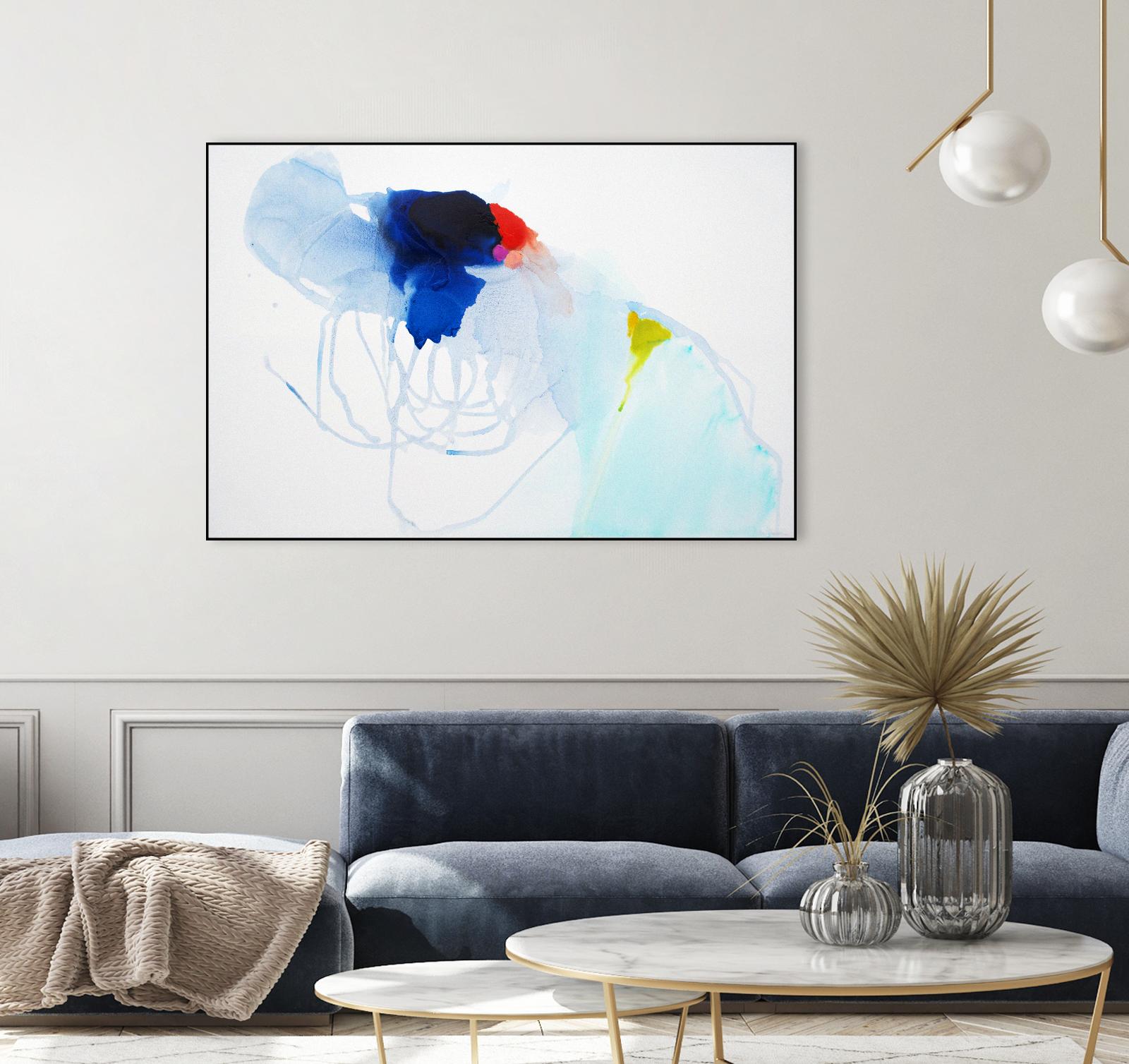 Backstage by Claire Desjardins on GIANT ART - white abstract légereté