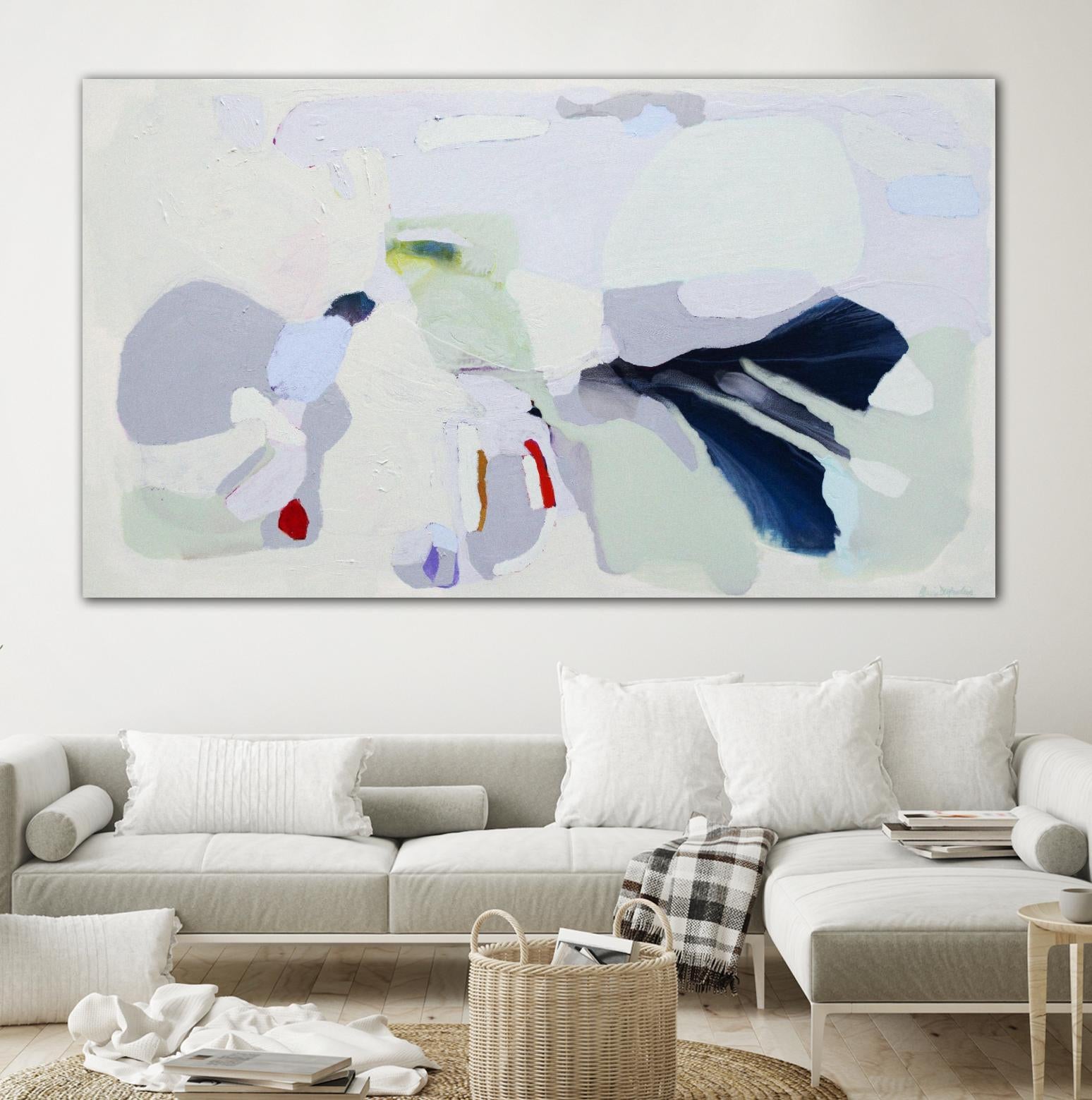 Breathe by Claire Desjardins on GIANT ART - blue abstract