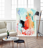 Cherry Creamsicle love by Claire Desjardins on GIANT ART - red abstract artistes du québec