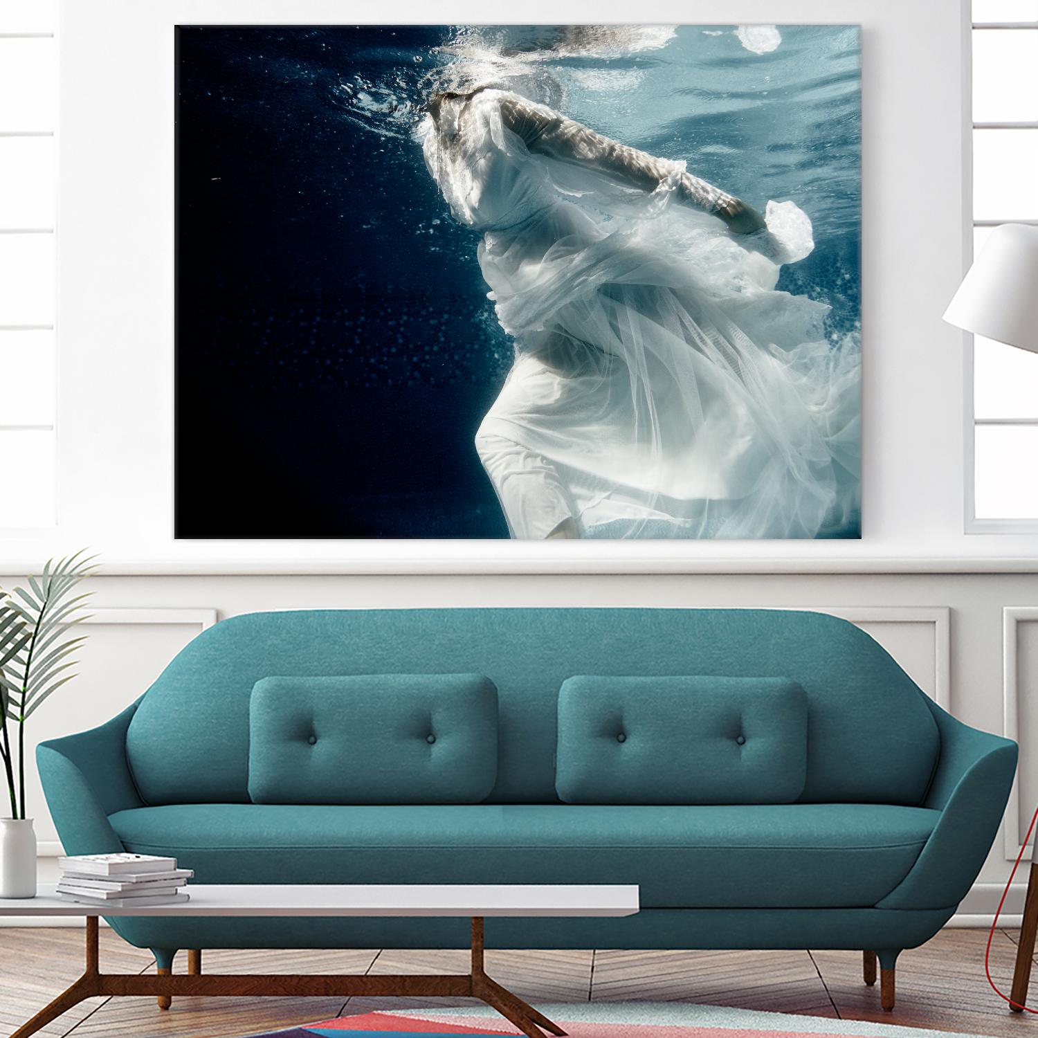 Approach by Peter Morneau on GIANT ART - white figurative ballerina