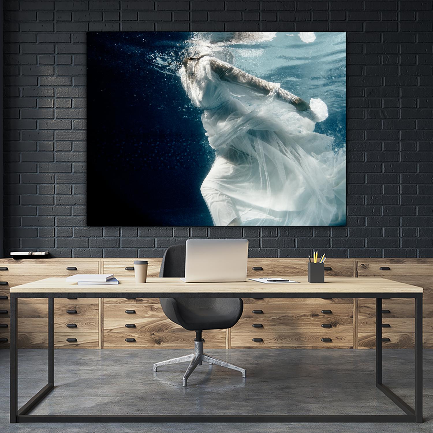 Approach by Peter Morneau on GIANT ART - white figurative ballerina