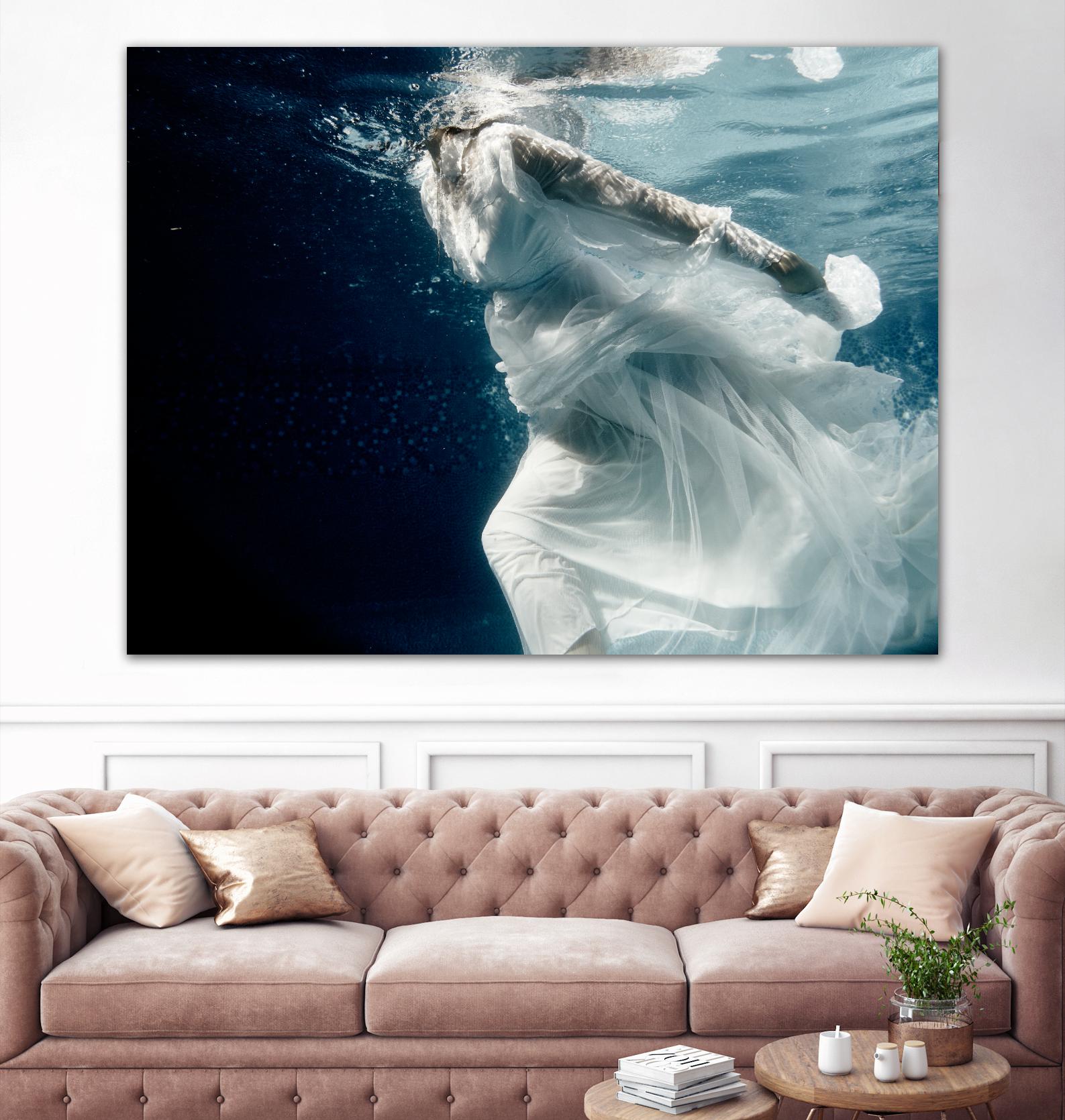 Approach by Peter Morneau on GIANT ART - white figurative ballerina