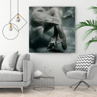 Float 2 by Peter Morneau on GIANT ART - black figurative artistes du québec