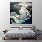 Float 3 by Peter Morneau on GIANT ART - blue figurative artistes du québec