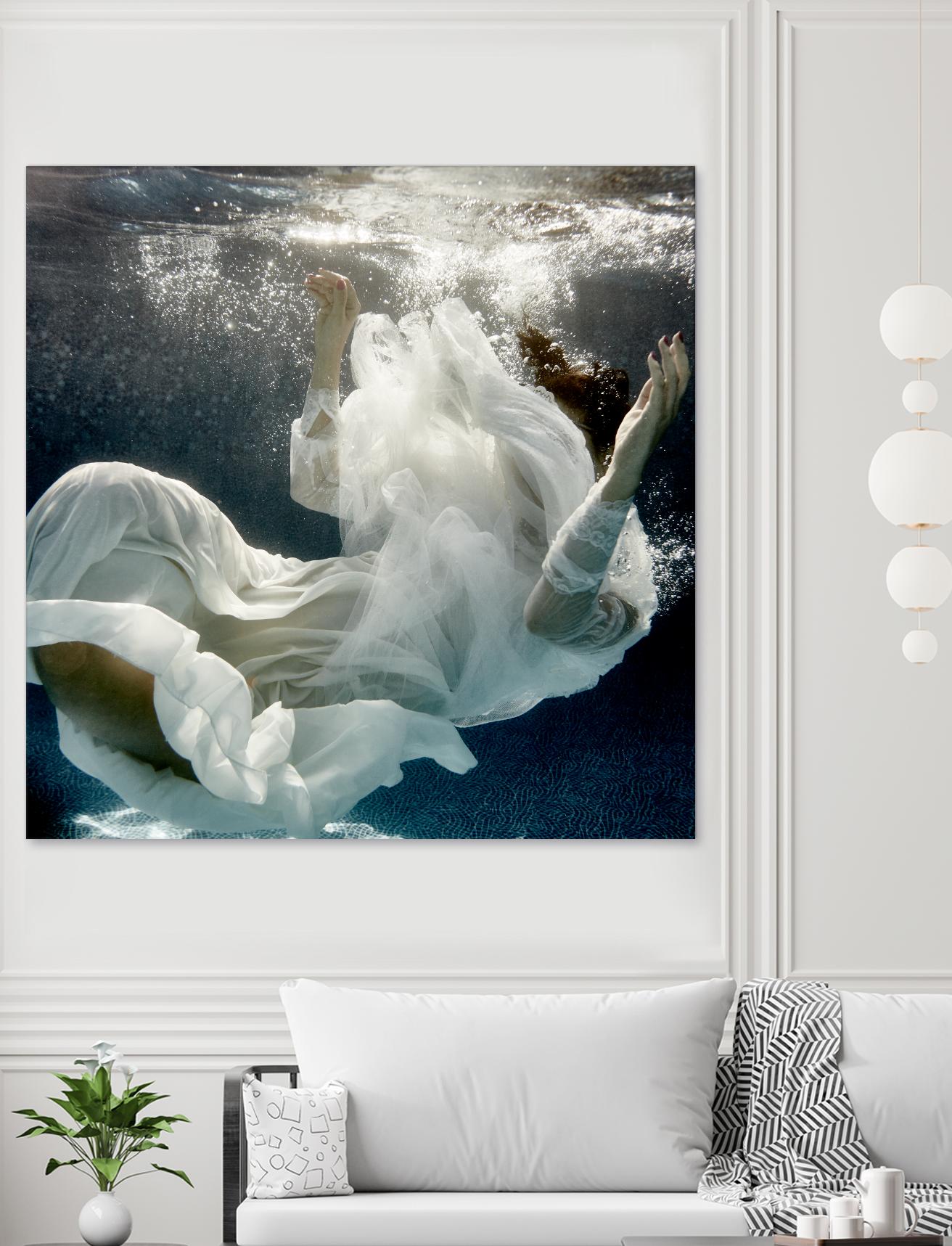 Float 3 by Peter Morneau on GIANT ART - blue figurative artistes du québec