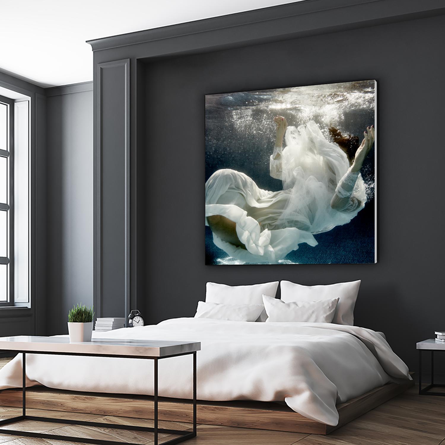 Float 3 by Peter Morneau on GIANT ART - blue figurative artistes du québec