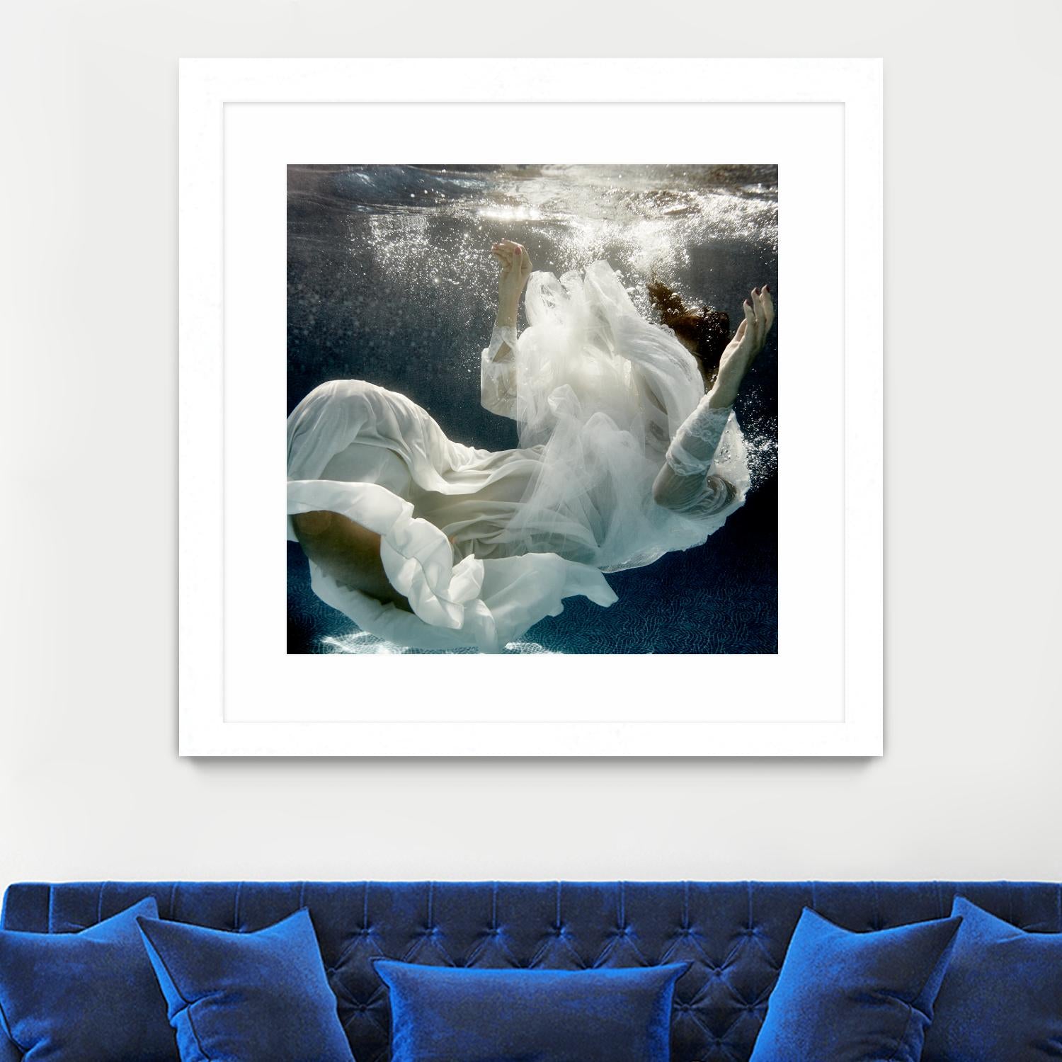 Float 3 by Peter Morneau on GIANT ART - blue figurative artistes du québec