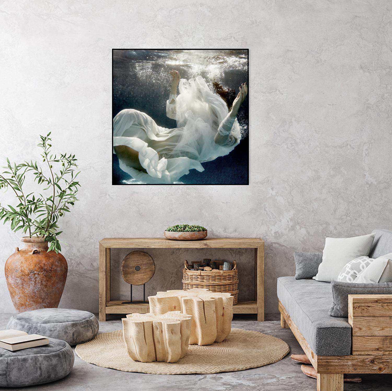 Float 3 by Peter Morneau on GIANT ART - blue figurative artistes du québec