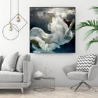 Float 3 by Peter Morneau on GIANT ART - blue figurative artistes du québec