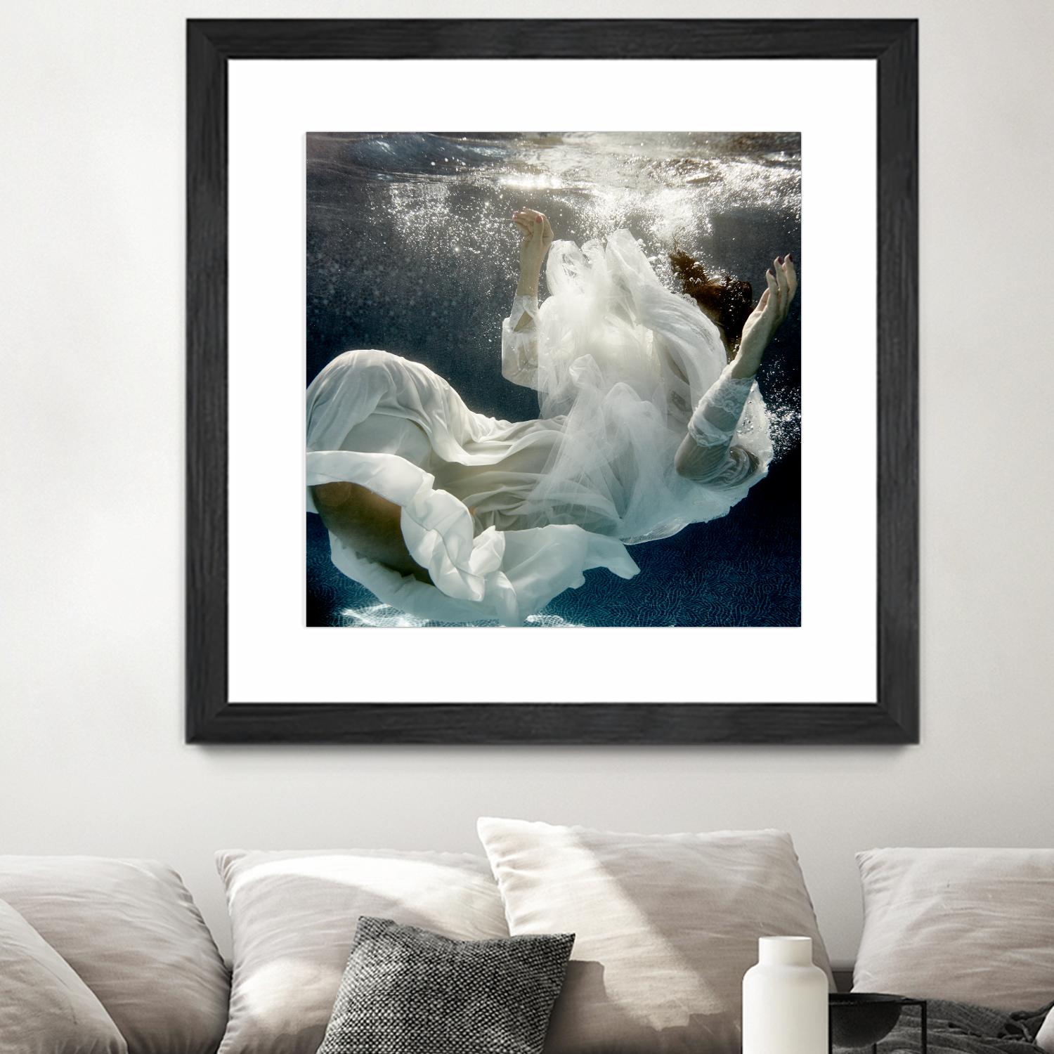 Float 3 by Peter Morneau on GIANT ART - blue figurative artistes du québec