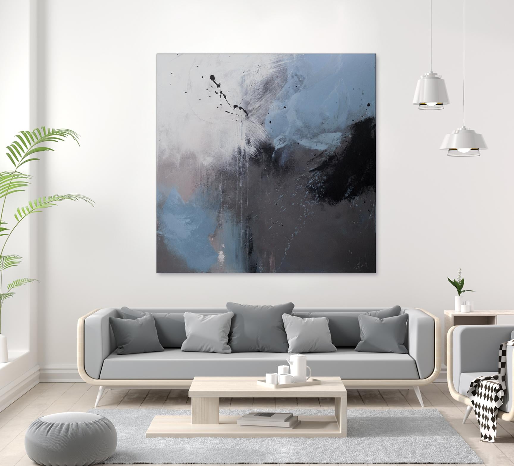 Compatible by Roland Benoît on GIANT ART - grey abstract