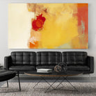 Red Note by Diane Lambin on GIANT ART - orange abstract simplicité