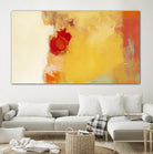 Red Note by Diane Lambin on GIANT ART - orange abstract simplicité