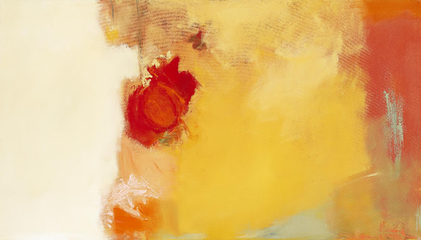 Red Note by Diane Lambin on GIANT ART - orange abstract simplicité