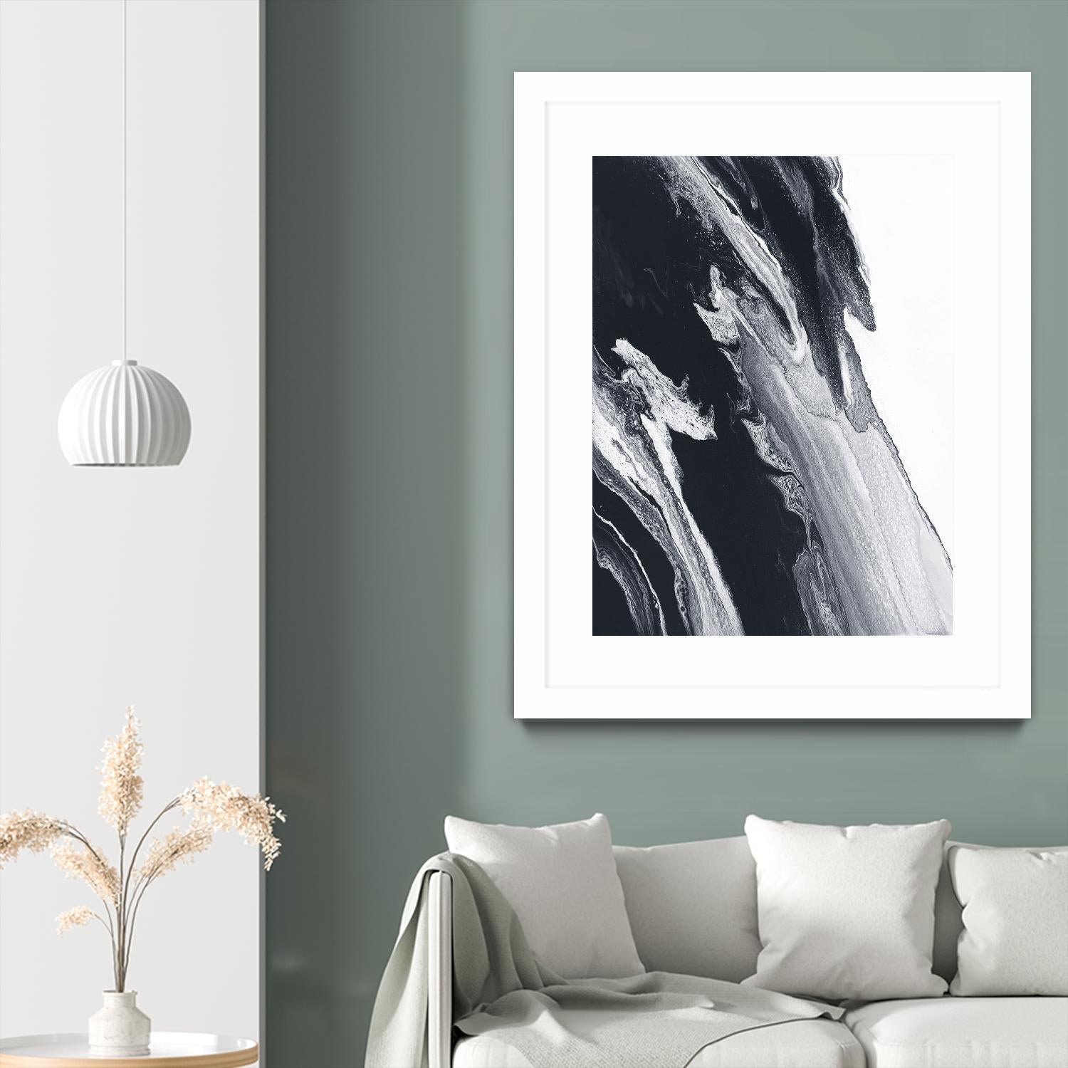 Azure Gold by Alyson Mccrink on GIANT ART - black black & white transparence