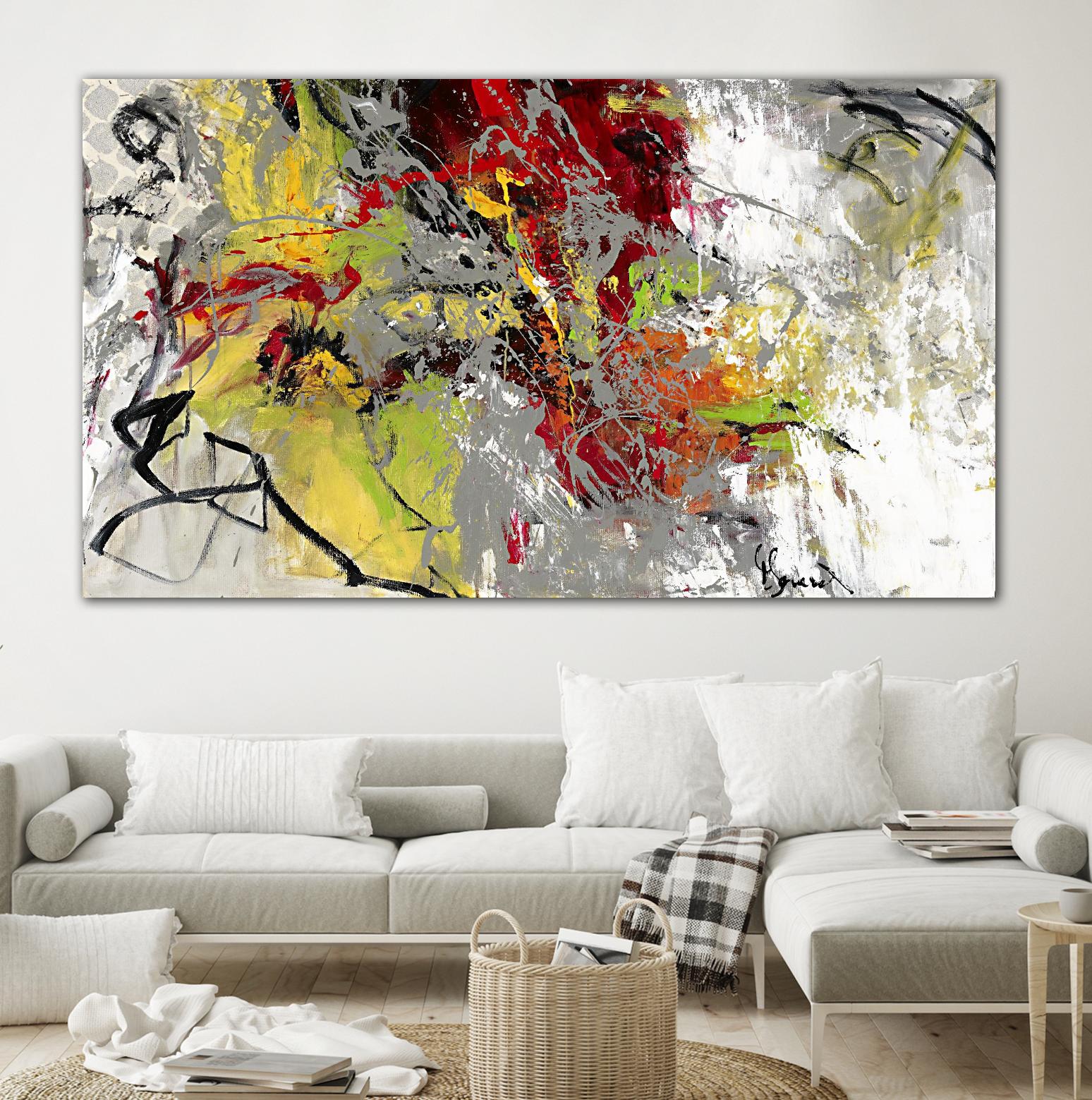 Peace on Earth by Doris Savard on GIANT ART - red abstract