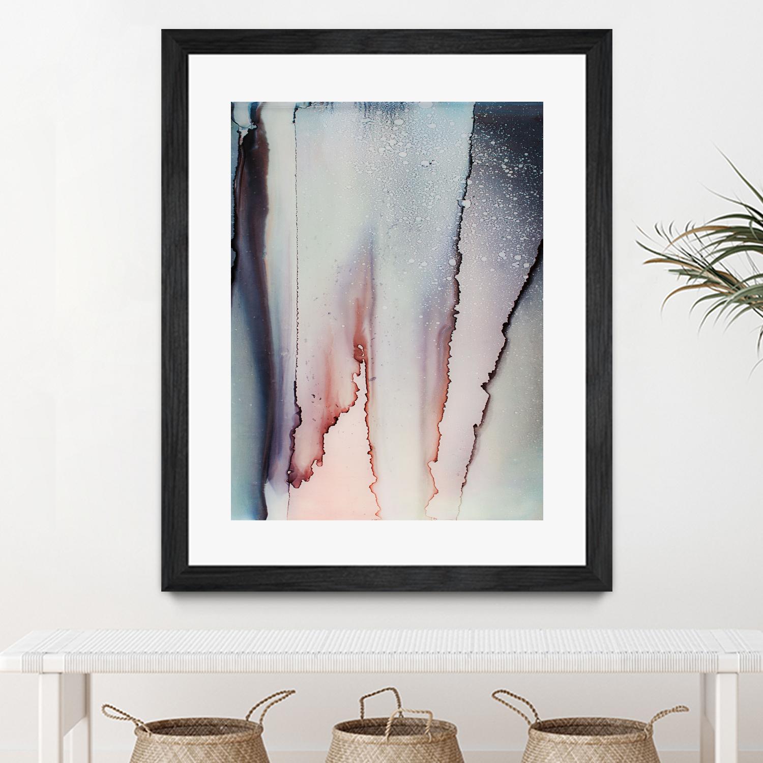 Flowing Color by Alyson Mccrink on GIANT ART - pink abstract linéaire