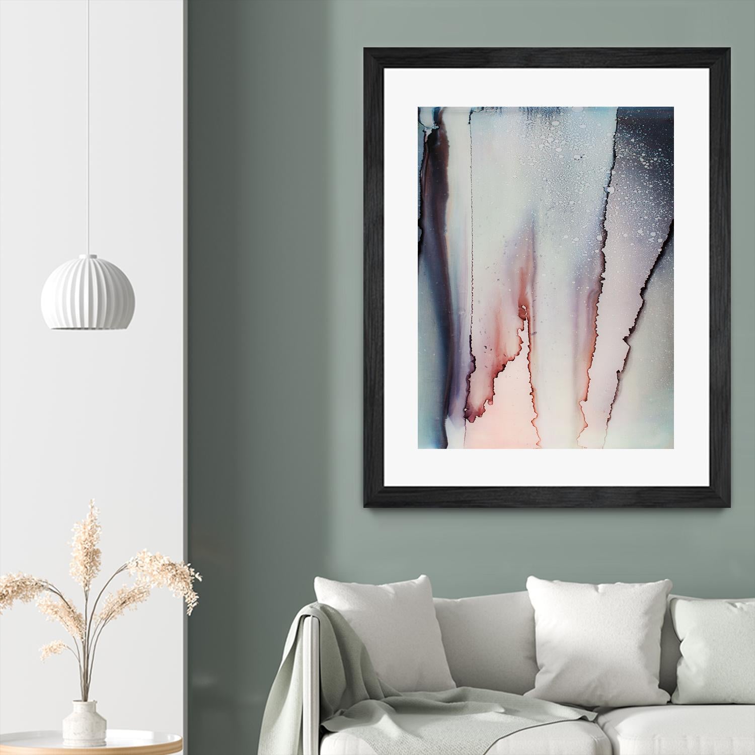 Flowing Color by Alyson Mccrink on GIANT ART - pink abstract linéaire