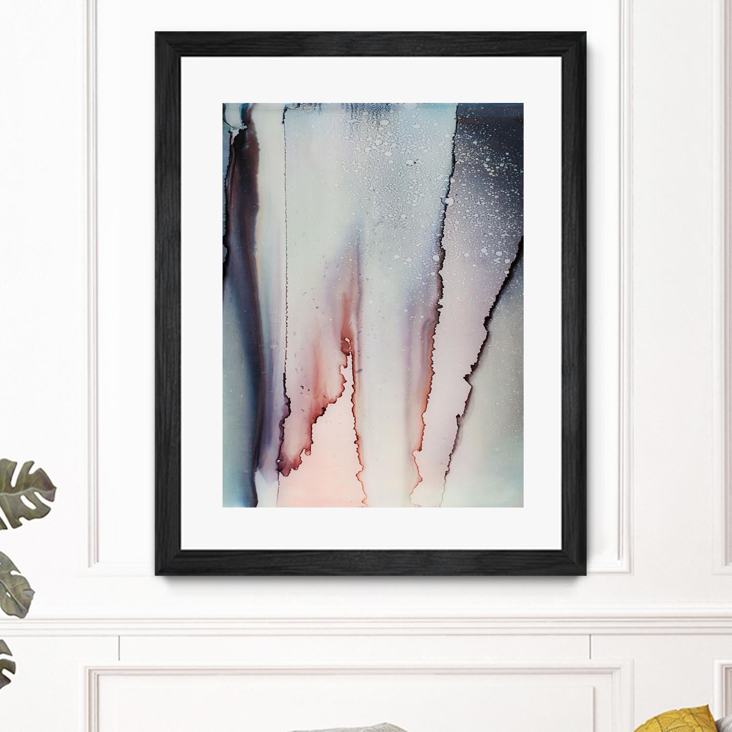 Flowing Color by Alyson Mccrink on GIANT ART - pink abstract linéaire