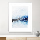 Frozen Golden Ocean -2-Square by Alyson Mccrink on GIANT ART - blue abstract