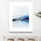 Frozen Golden Ocean -2-Square by Alyson Mccrink on GIANT ART - blue abstract