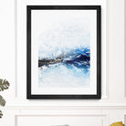 Frozen Golden Ocean -2-Square by Alyson Mccrink on GIANT ART - blue abstract