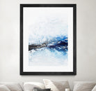 Frozen Golden Ocean -2-Square by Alyson Mccrink on GIANT ART - blue abstract