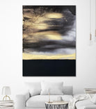 Golden Dawn -Purple by Alyson Mccrink on GIANT ART - beige abstract horizon