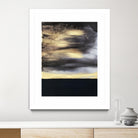 Golden Dawn -Purple by Alyson Mccrink on GIANT ART - beige abstract horizon