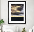 Golden Dawn -Purple by Alyson Mccrink on GIANT ART - beige abstract horizon