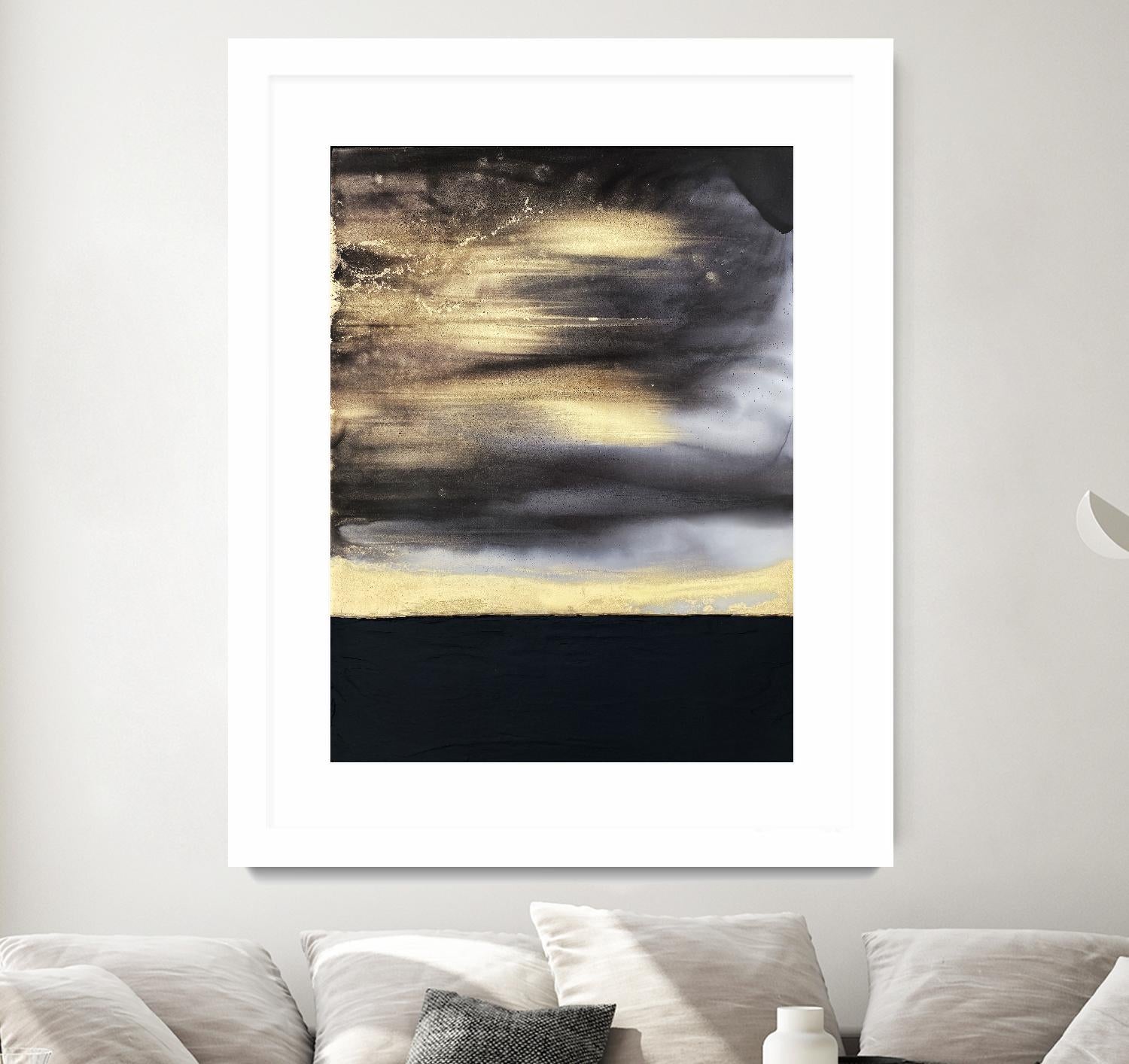 Golden Dawn -Purple by Alyson Mccrink on GIANT ART - beige abstract horizon
