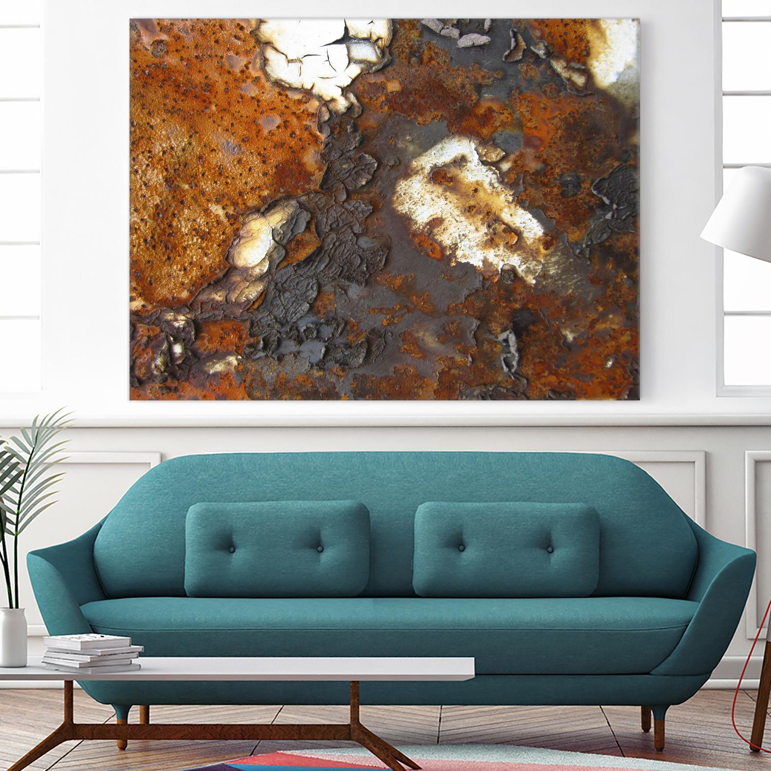 Rusty Panel by Jean-François Dupuis on GIANT ART - orange abstract artiste québécois