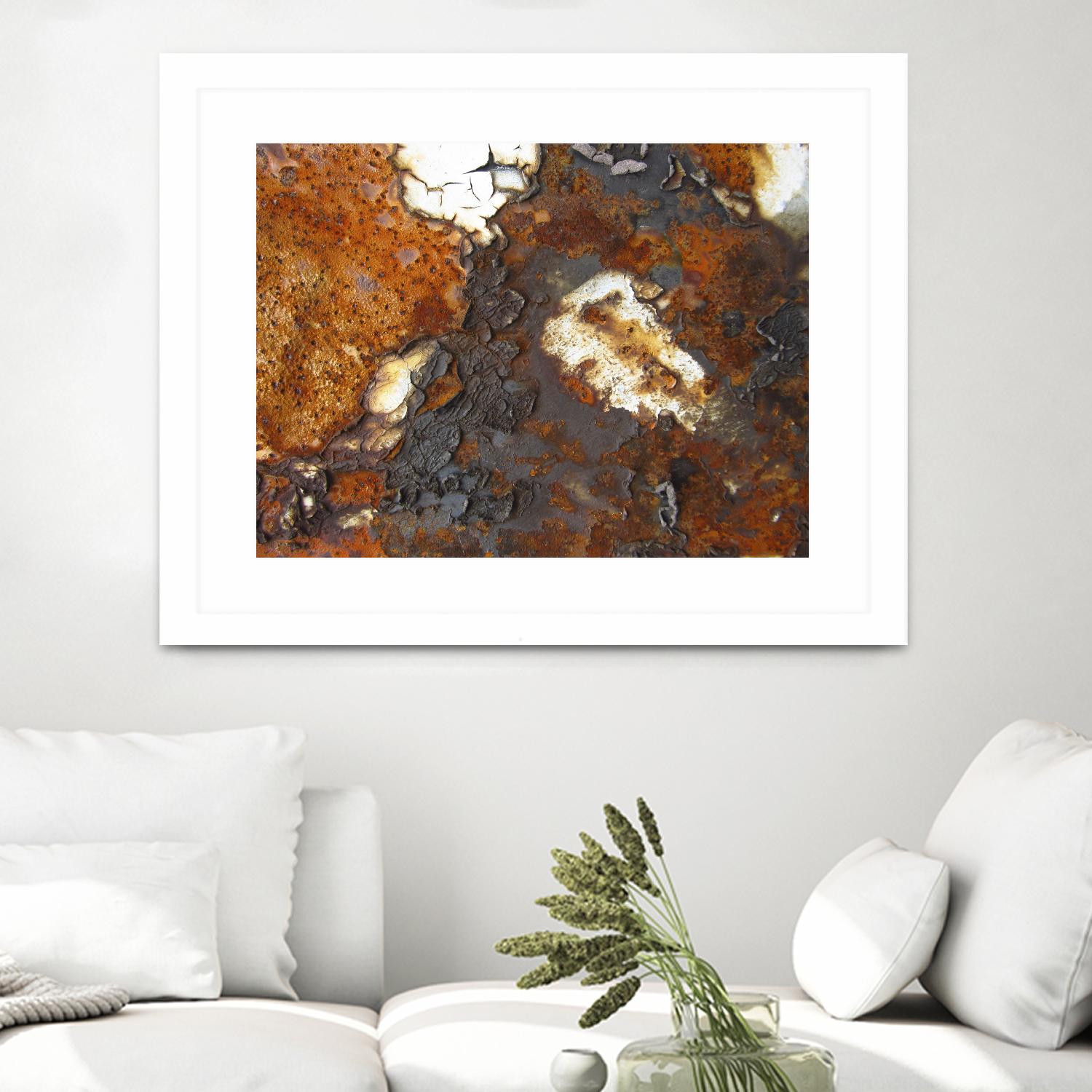 Rusty Panel Rouille II by Jean-François Dupuis on GIANT ART - orange abstract artiste québécois