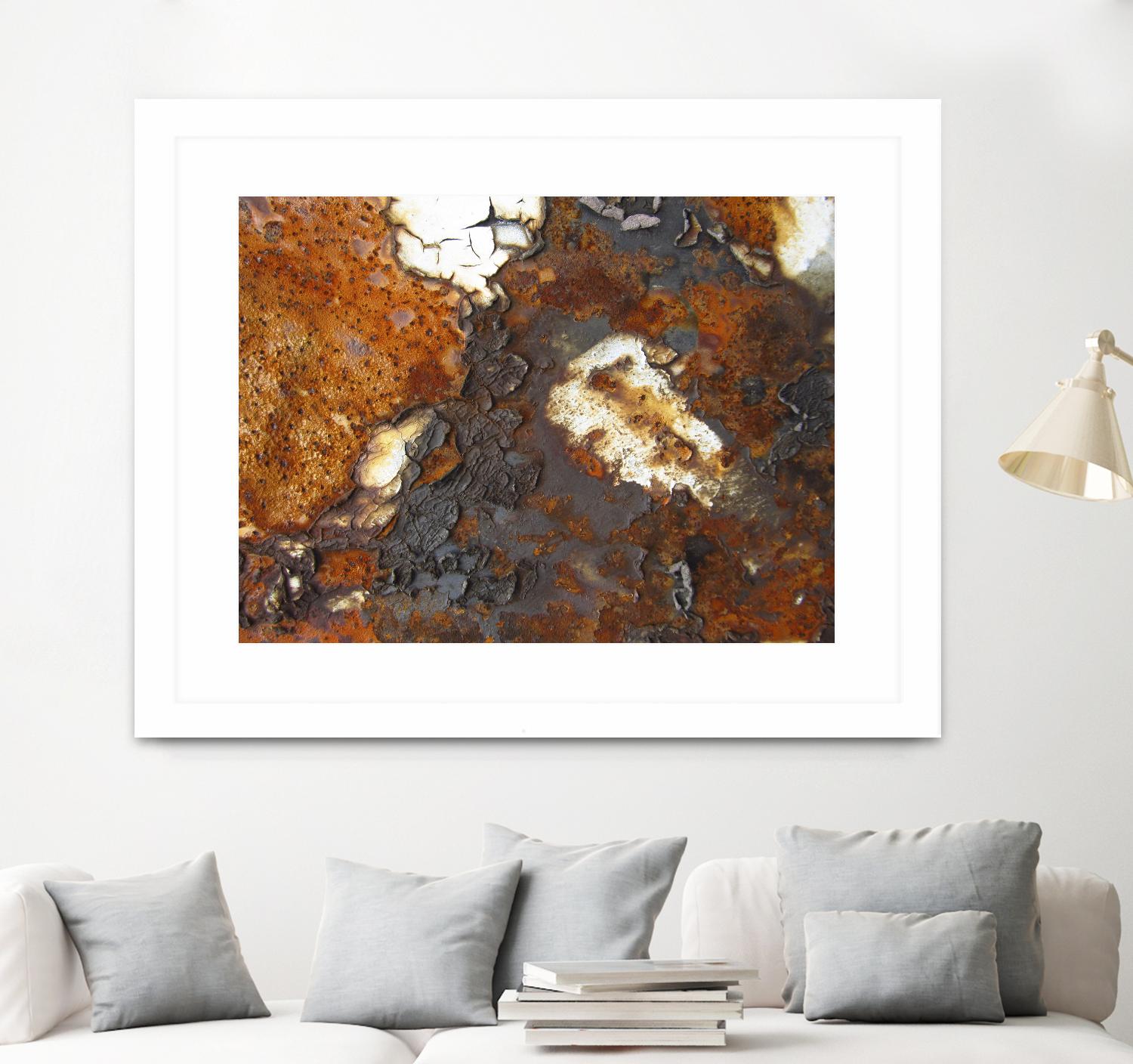 Rusty Panel Rouille II by Jean-François Dupuis on GIANT ART - orange abstract artiste québécois