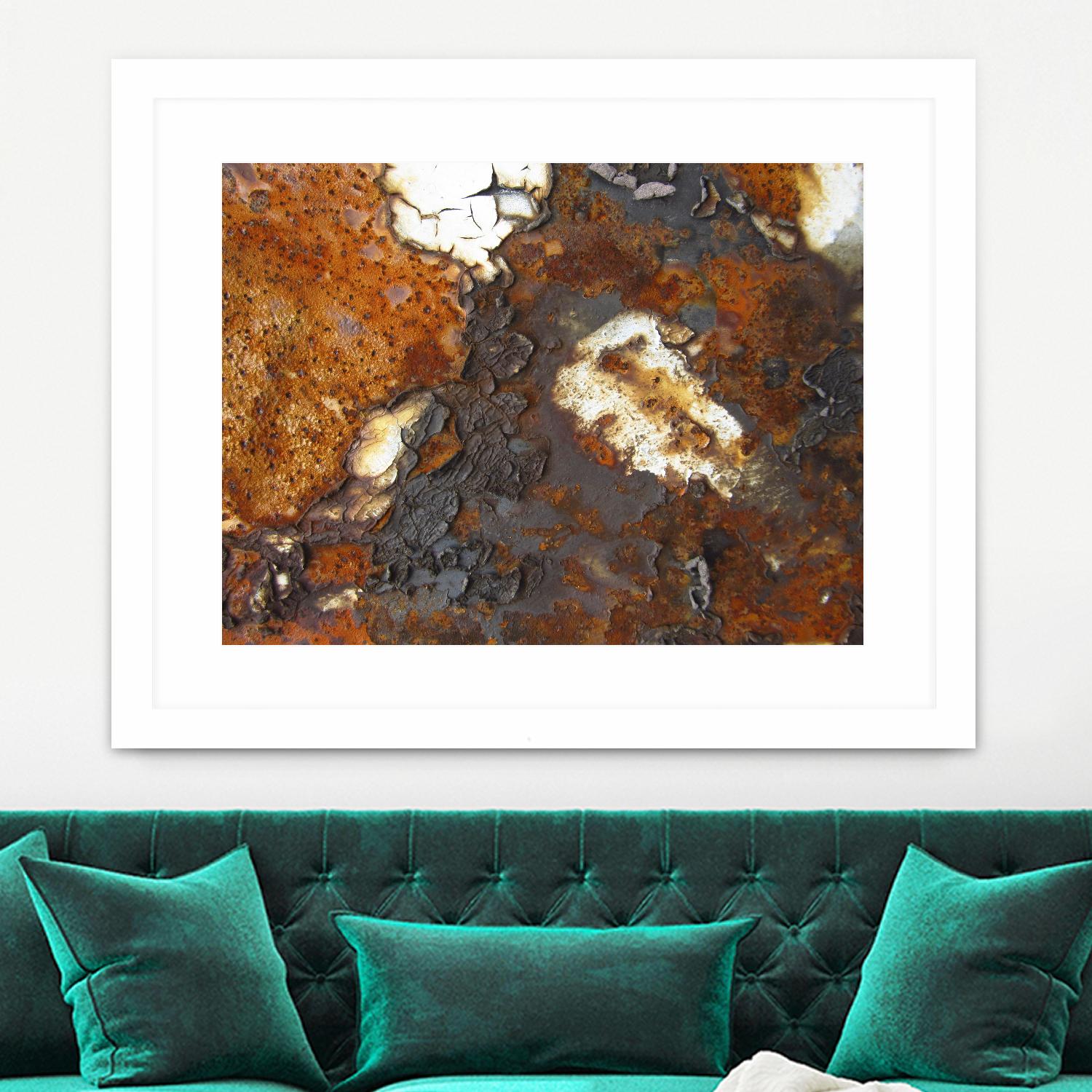 Rusty Panel Rouille II by Jean-François Dupuis on GIANT ART - orange abstract artiste québécois