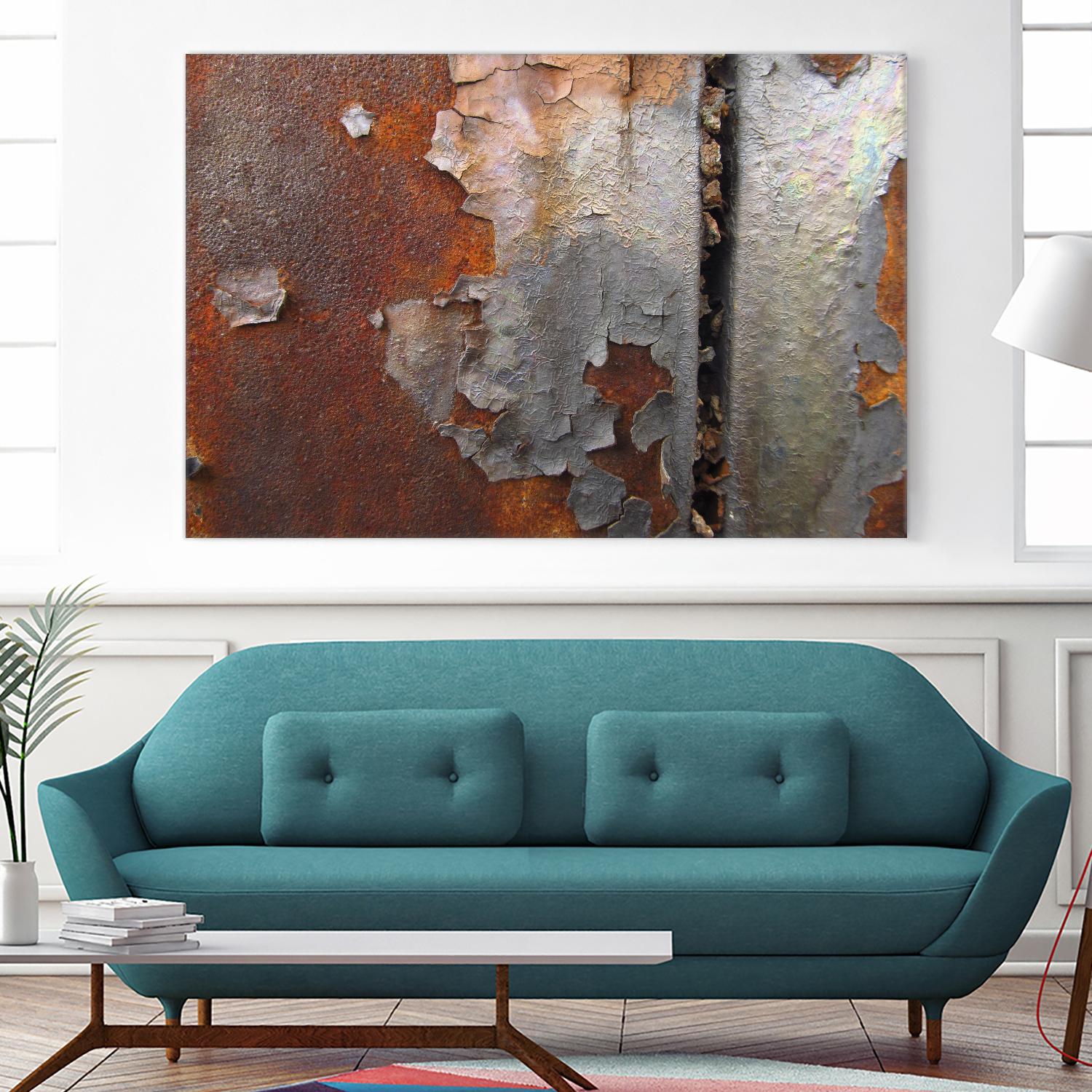 Rusty Panel by Jean-François Dupuis on GIANT ART - orange abstract artiste québécois