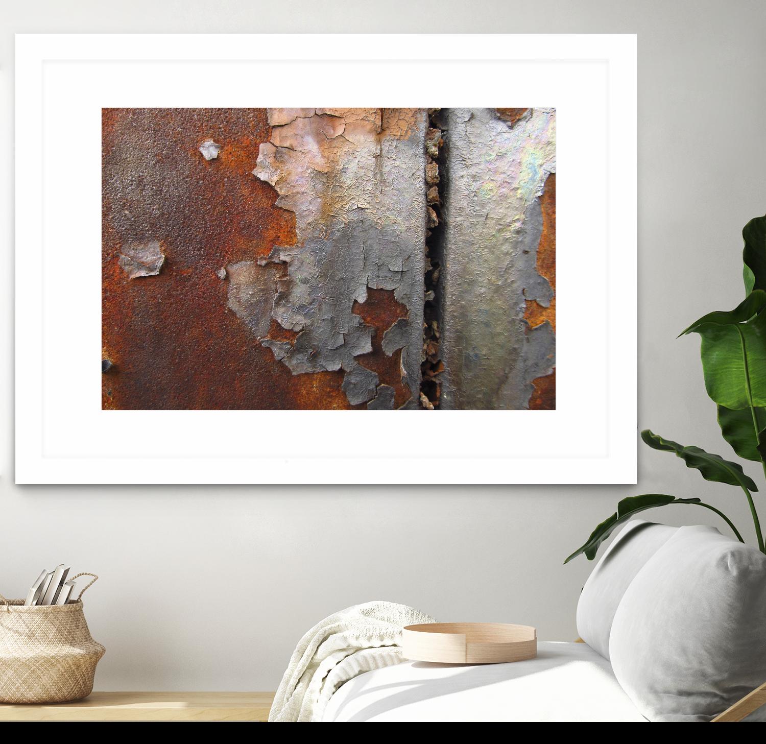 Rusty Panel  Rouille III by Jean-François Dupuis on GIANT ART - orange abstract artiste québécois