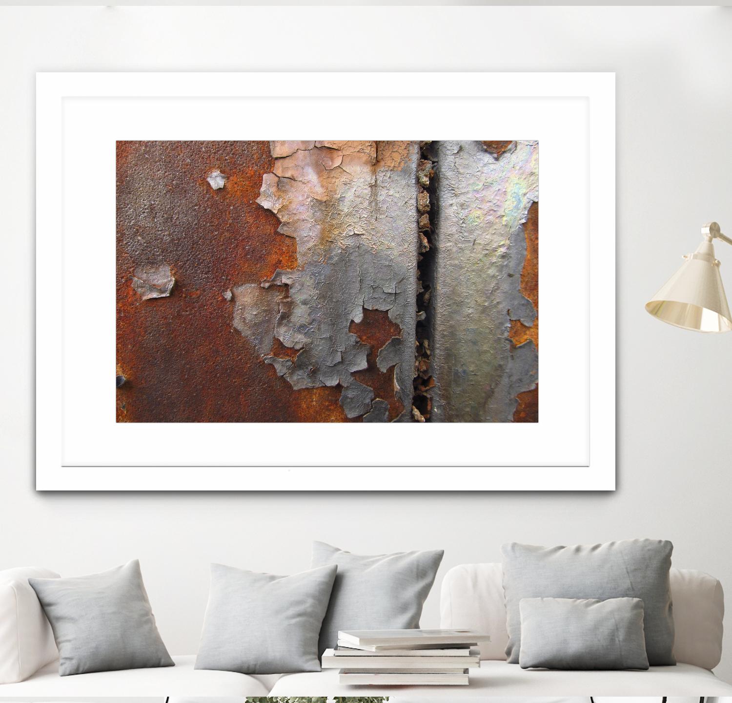 Rusty Panel  Rouille III by Jean-François Dupuis on GIANT ART - orange abstract artiste québécois